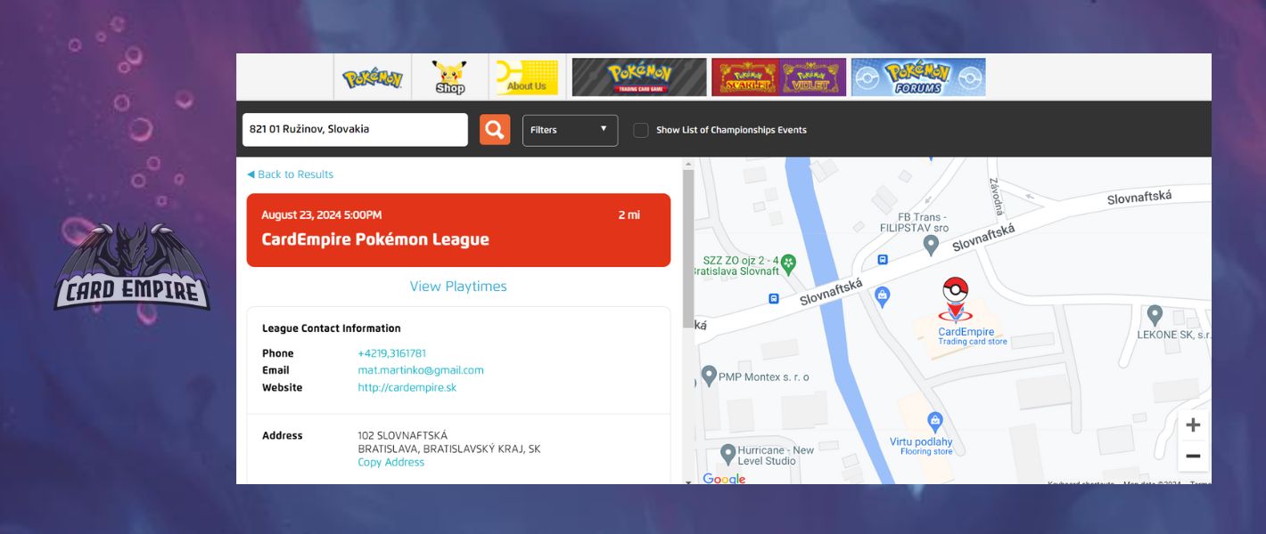 card empire pokemon league